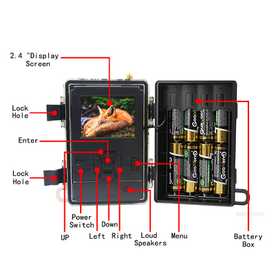 4.8CG Mobile Trail Camera SIM Card 4G Lte CMOS 24MP