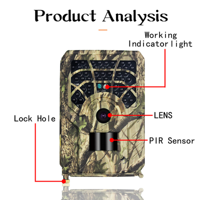 PR 300A Hunter Trail Camera 30FPS IP54 Waterproof  TF Card 720p