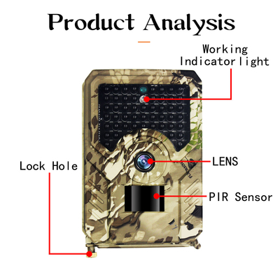 PR200 Hunter Trail Camera 5MP IP54 1080P High Definition Trail Camera Pr200 Weather Resistant